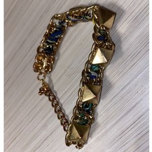 Forever 21 studded gold bracelet